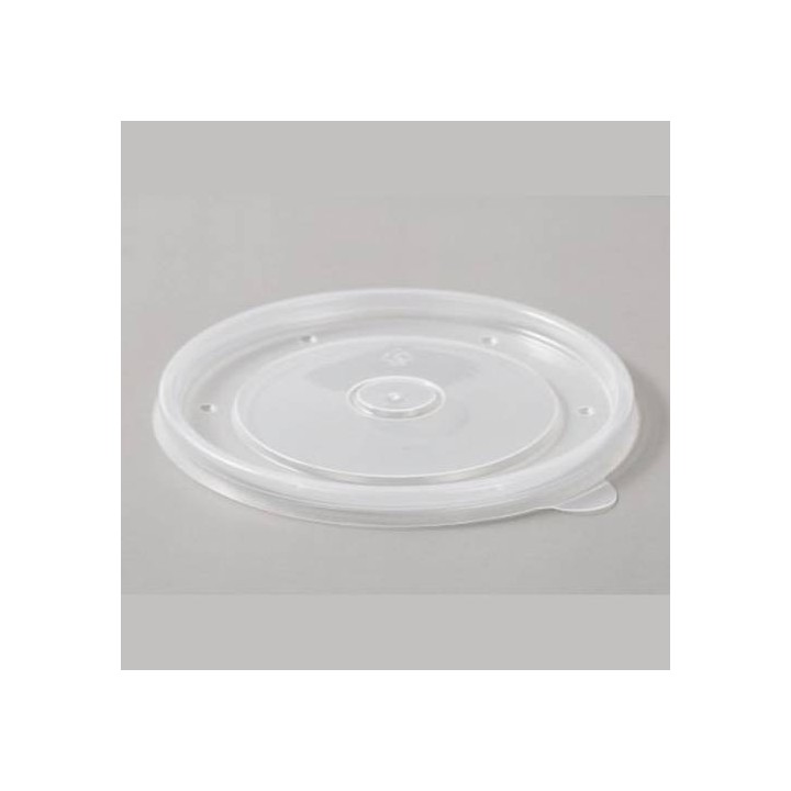 Coperchio in PP per microonde Ø 150 mm per ciotole kraft