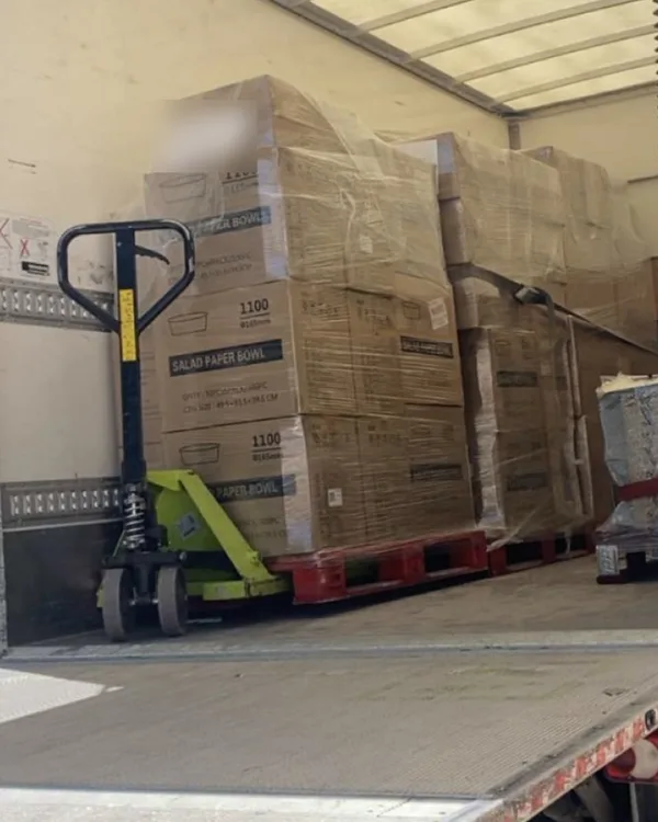 Camion chargé, Distribowl grossiste bol kraft