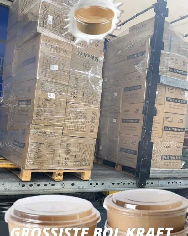 Départ en semi-remorque, Distribowl grossiste bol kraft