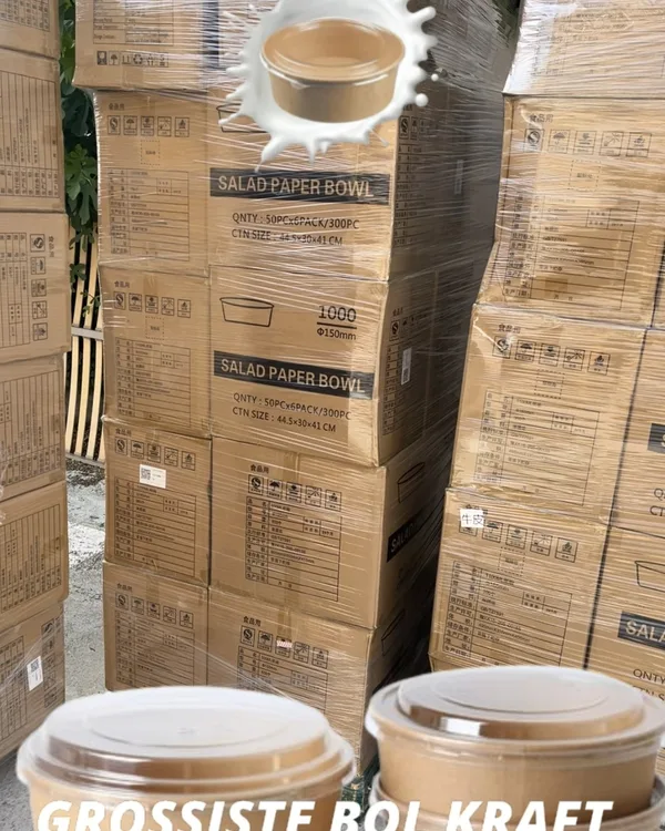 Stock palettisé, Distribowl grossiste bol kraft