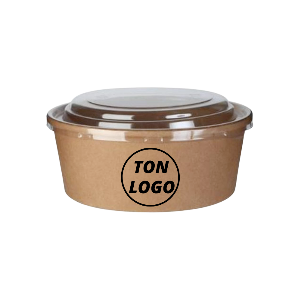 Bols kraft avec impression personnalisée