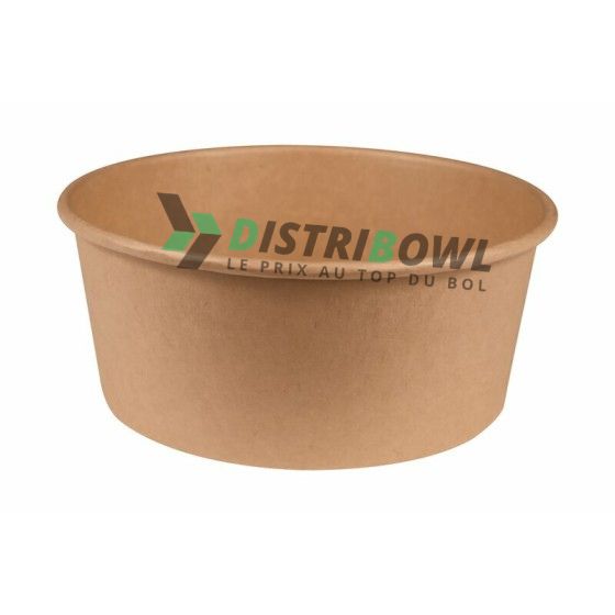 Bols kraft marron avec couvercle