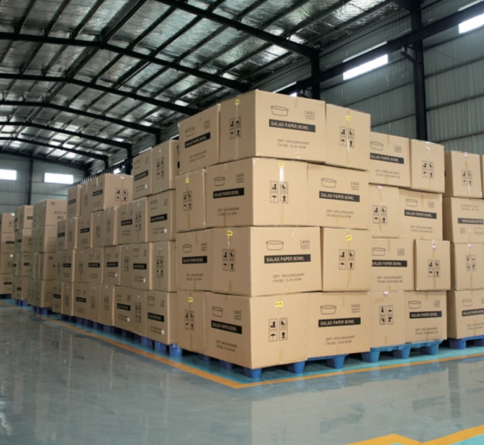 Entrepôt Distribowl à Toulon - Stock de bols kraft