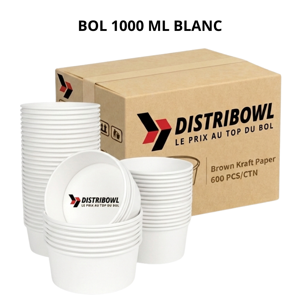 Bol Kraft Blanc 1000 ml