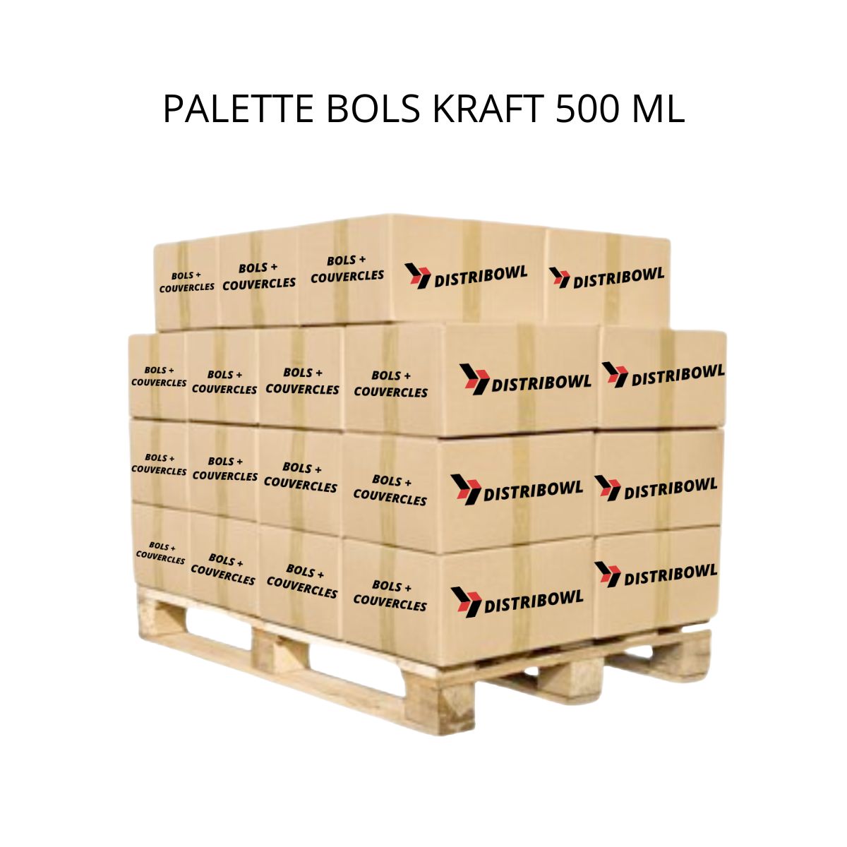 Bol kraft 500 ml emballage alimentaire restauration vente à emporter